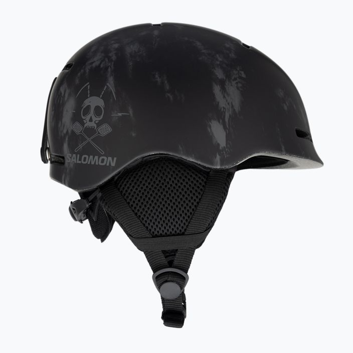 Dětská lyžařská helma Salomon Player Combo + brýle XV Jr black&tie/black silver 4