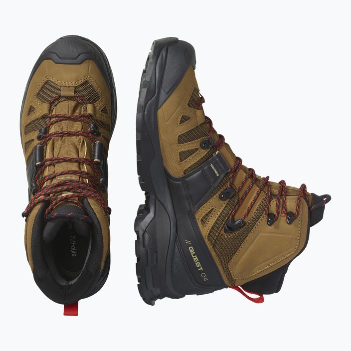 Pánské trekingové boty Salomon Quest 4 GTX hnědé L47156400 12