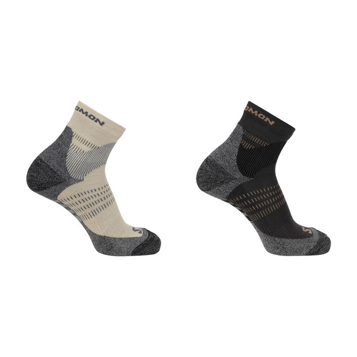 Salomon X Ultra Access Quarter trekové ponožky 2 páry ebony/rainy day 2