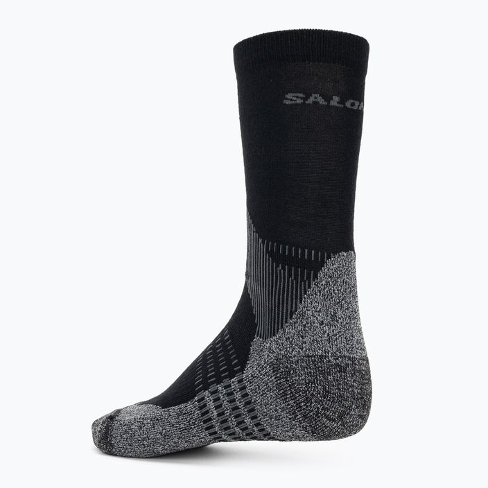 Salomon X Ultra Access Crew 2 páry trekových ponožek antracit/černá 5