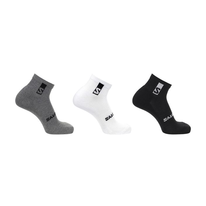 Trekingové ponožky Salomon Everyday Ankle 3 páry černá/bílá/med šedá 2