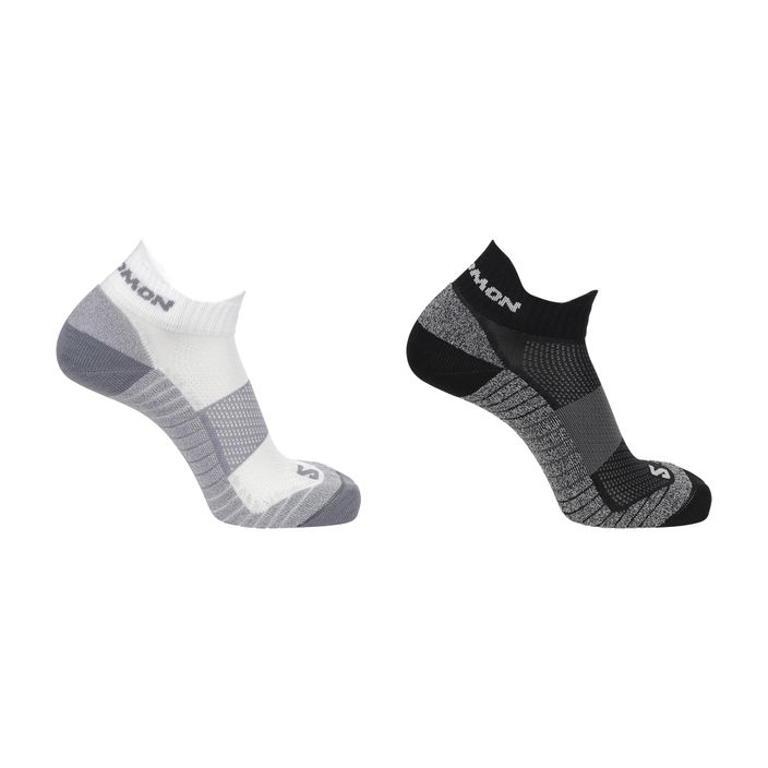 Běžecké ponožky Salomon Aero Ankle 2 páry černá/bílá 2