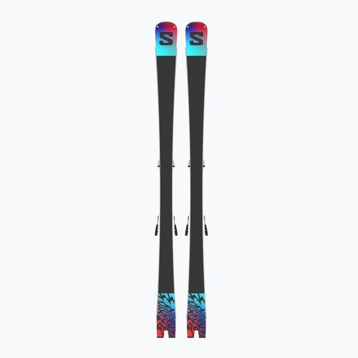 Sjezdové lyže Salomon Addikt + Z12 GW white/black/pastel neon blue 7