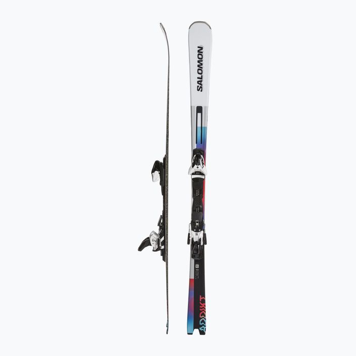 Sjezdové lyže Salomon Addikt + Z12 GW white/black/pastel neon blue 2