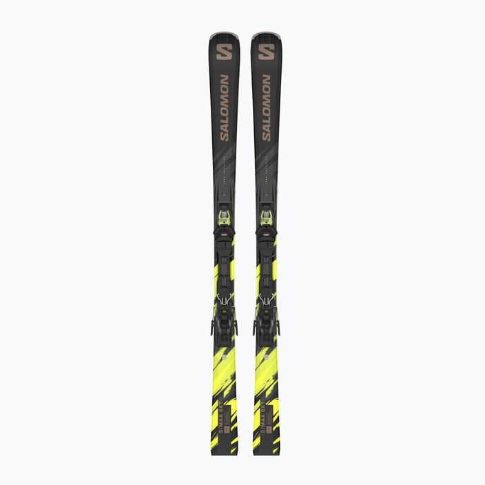 Sjezdové lyže Salomon S/Max 8 XT + M11 GW black/driftwood/safety yellow 6
