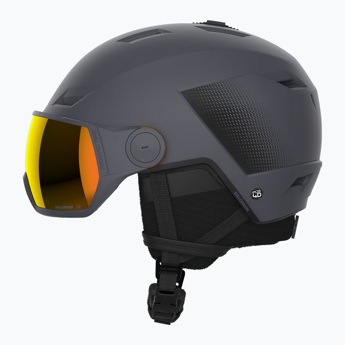 Lyžařská helma Salomon Pioneer LT Visor S2 ebony/red 8
