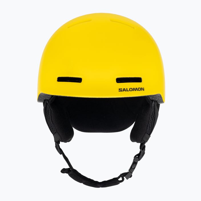 Dětská lyžařská helma Salomon Orka vibrant yellow 2