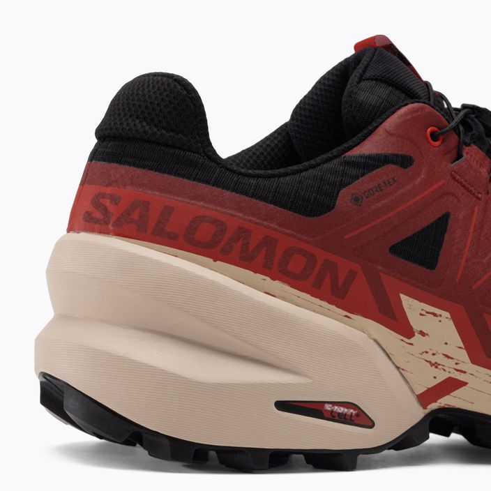 Salomon Speedcross 6 GTX pánské běžecké boty black/red dahlia/poppy red 12