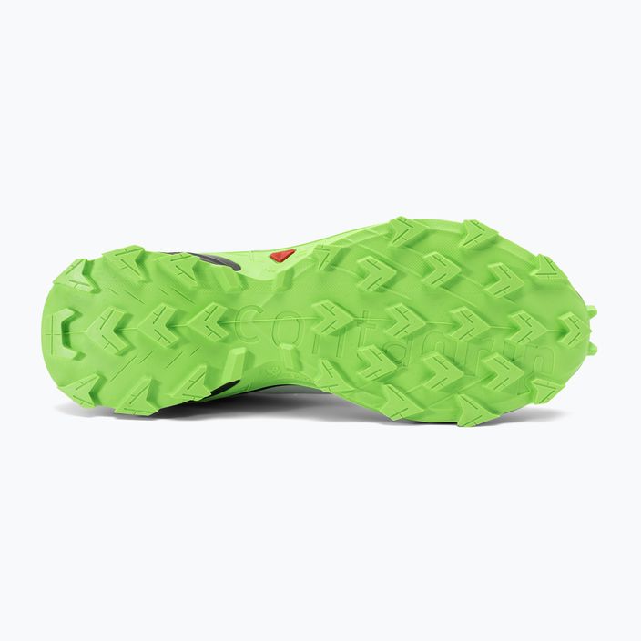 Pánské běžecké boty  Salomon Supercross 4 flint stone/black/green gecko 6