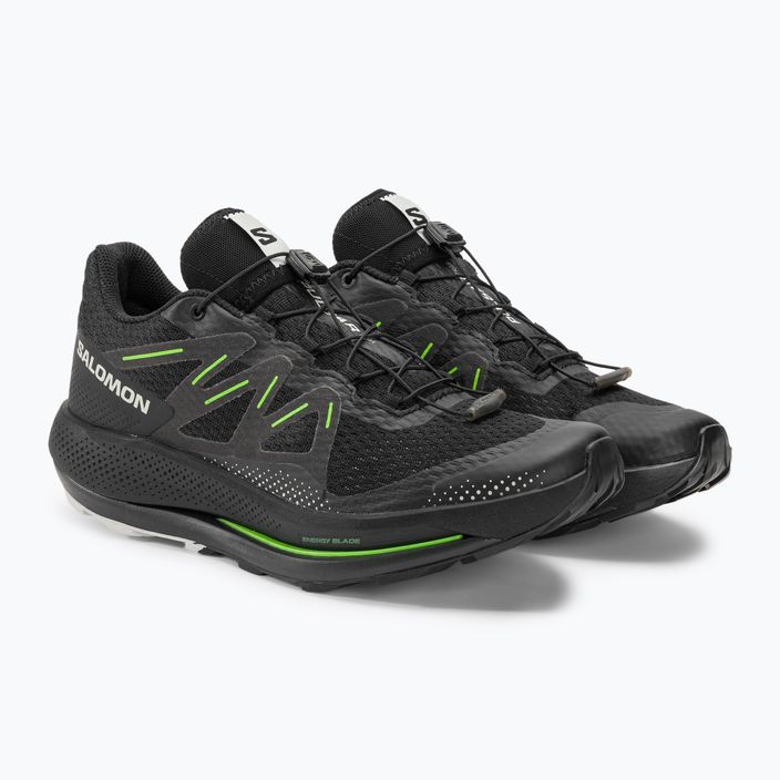 Pánské běžecké boty Salomon Pulsar Trail black/black/gecko green 4