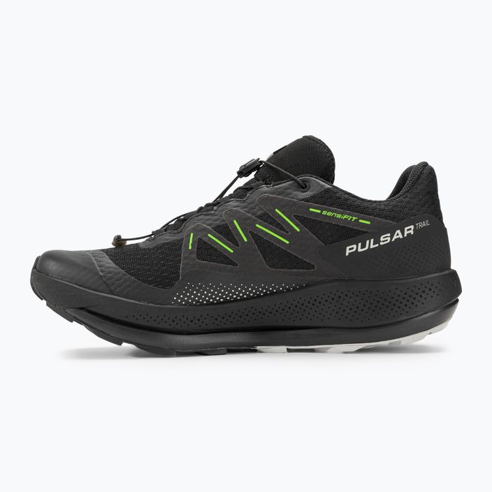 Pánské běžecké boty Salomon Pulsar Trail black/black/gecko green 10