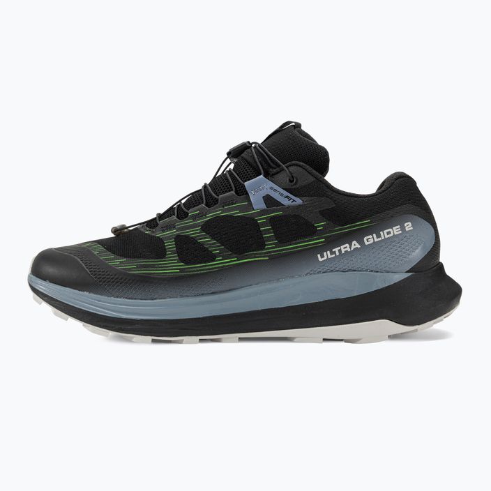 Pánská běžecká obuv Salomon Ultra Glide 2 black/flint stone/green gecko 10