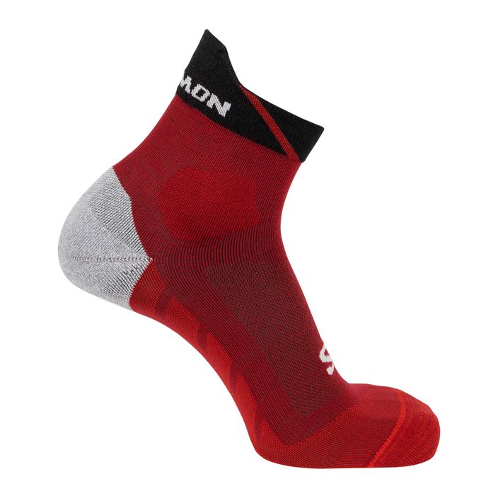Běžecké ponožky Salomon Speedcross Ankle red dahlia/black/poppy 2