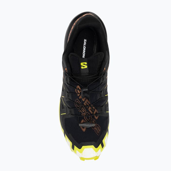 Pánské běžecké boty  Salomon Speedcross 6 GTX black/sulphur spring/bird of paradise 5