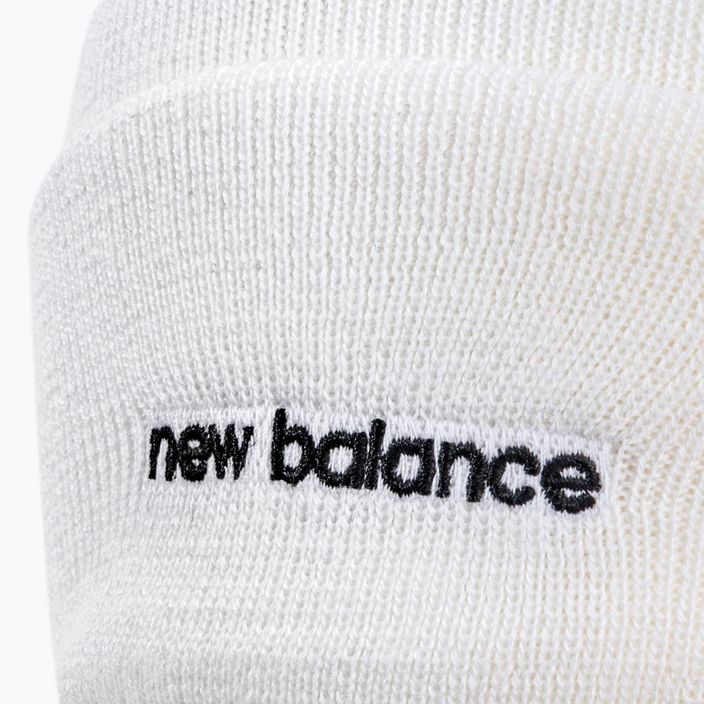 Dámská zimní čepice New Balance Knit Cuffed Beanie Embroider bílá NBLAH13032WT 3