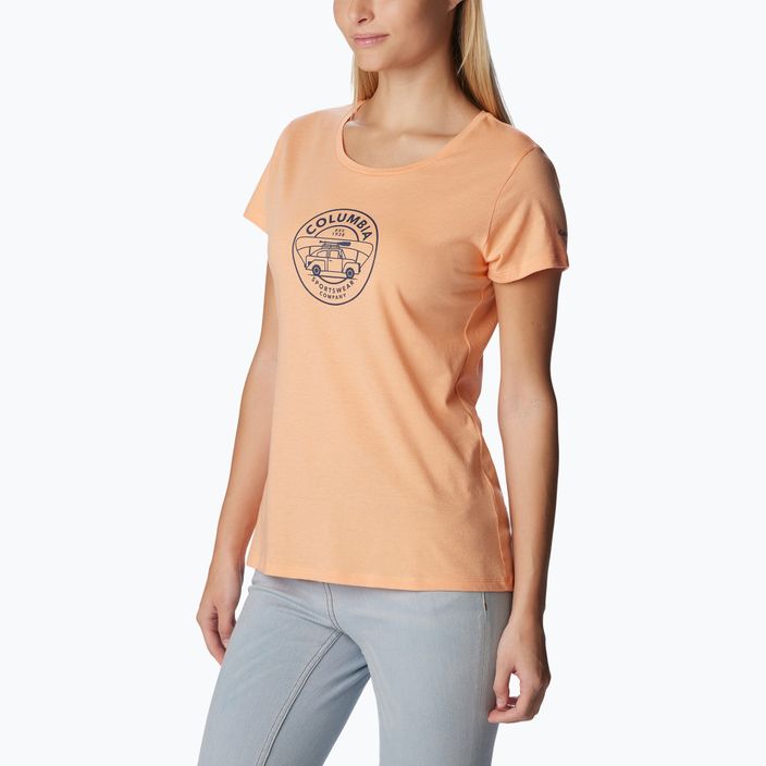 Dámské trekingové tričko  Columbia Daisy Days Graphic oranžové 1934592829 4