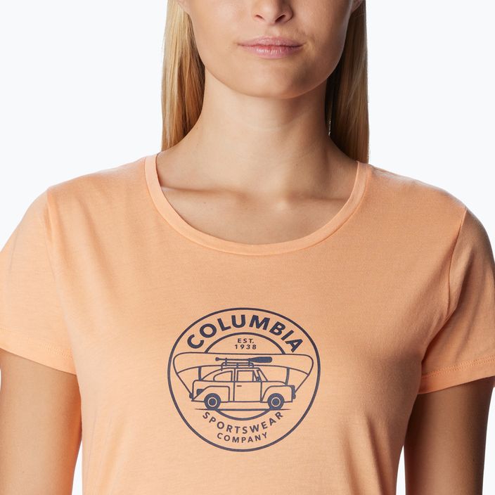 Dámské trekingové tričko  Columbia Daisy Days Graphic oranžové 1934592829 5