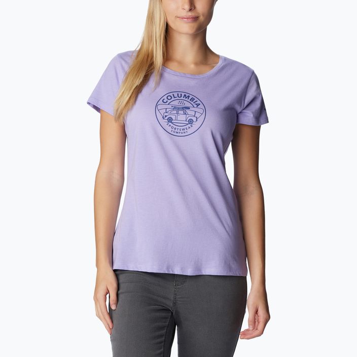 Dámské trekingové tričko  Columbia Daisy Days Graphic fialové 1934592535 12