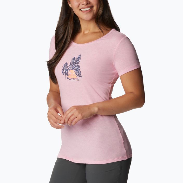 Dámské trekingové tričko  Columbia Daisy Days Graphic růžové 1934592679 3