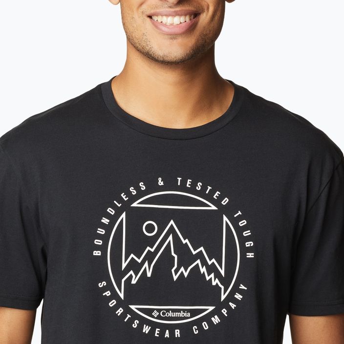 Pánské trekingové tričko Columbia Rapid Ridge Graphic černé 1888813020 4