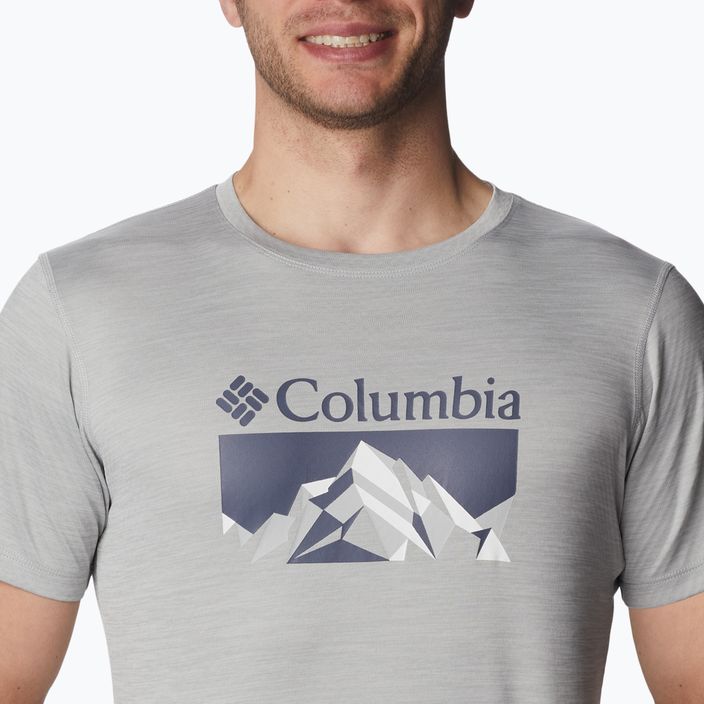 Pánské trekingové tričko  Columbia Zero Rules Grph šedé 1533291044 3