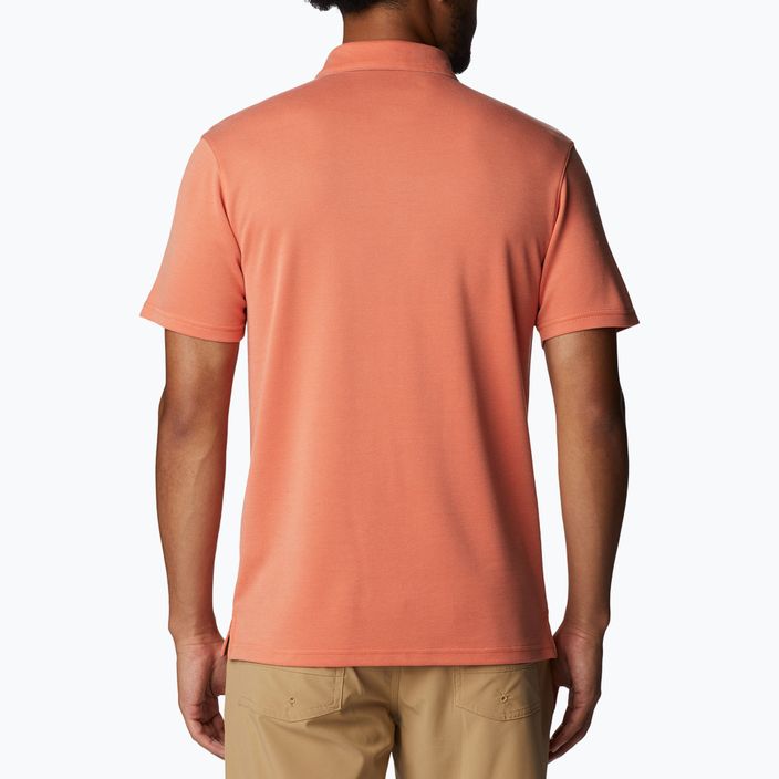 Pánské tričko s límečkem Columbia Nelson Point oranžové 1772721849 2