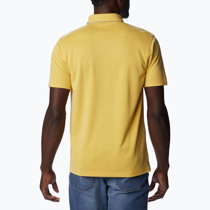 Pánské tričko s límečkem Columbia Nelson Point žluté 1772721742 2