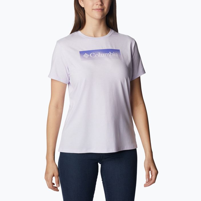 Dámské trekové tričko Columbia Sun Trek Graphic purple 1931753569