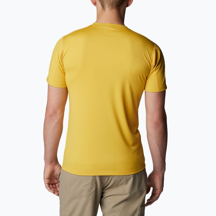 Pánské trekingové tričko  Columbia Zero Rules žluté 1533313742 2