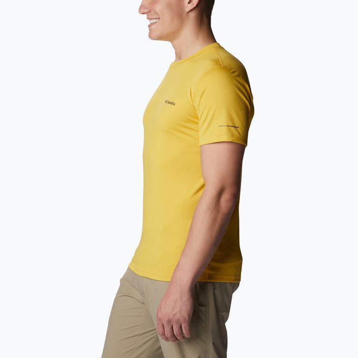 Pánské trekingové tričko  Columbia Zero Rules žluté 1533313742 3