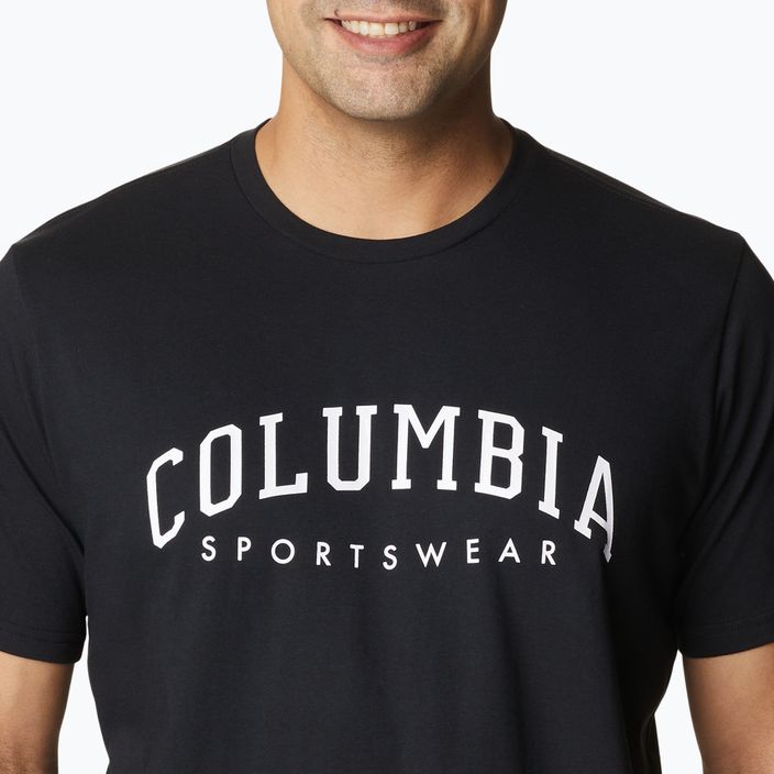 Pánské trekingové tričko  Columbia Rockaway River Graphic černé 2022181 4
