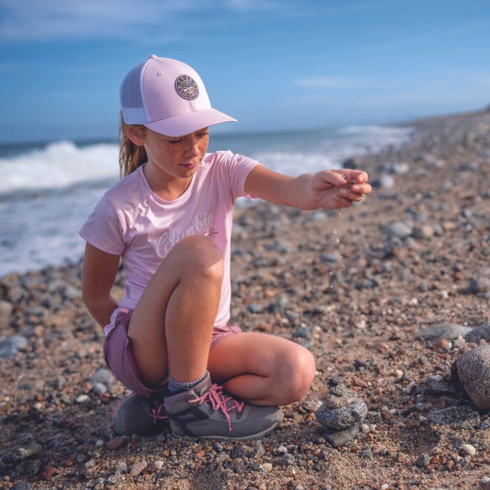 Columbia Youth Snap Back pink dawn/white/hot marker waves dětská baseballová čepice 5