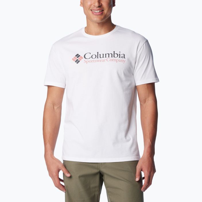 Columbia CSC Basic Logo white/csc retro logo pánské tričko