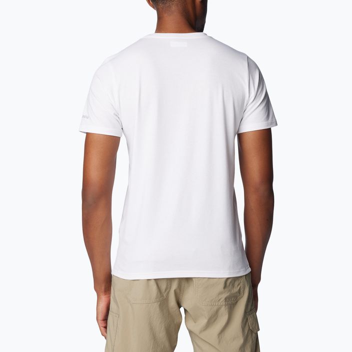 Columbia pánské trekové tričko Sun Trek Short white/simple gorge 3