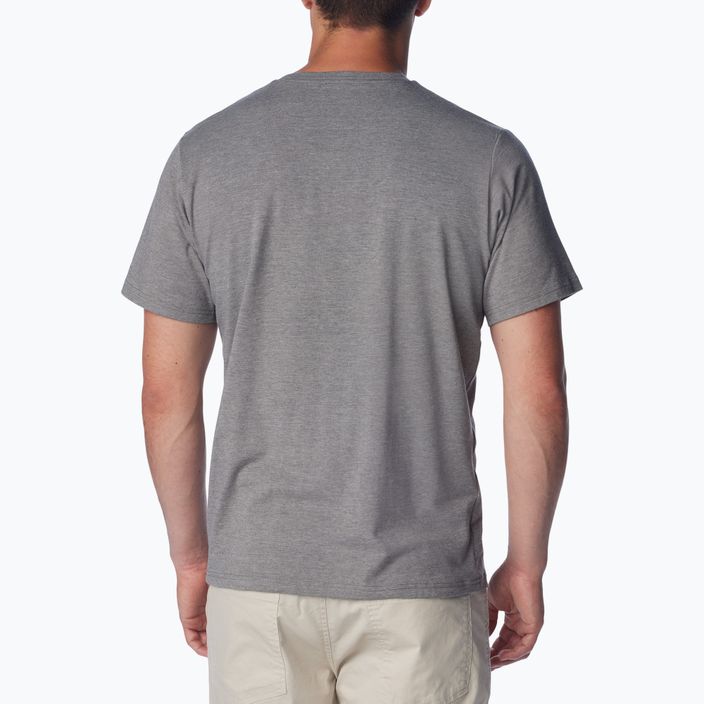 Columbia pánské trekové tričko Sun Trek Short city grey heather/simple gorge 3