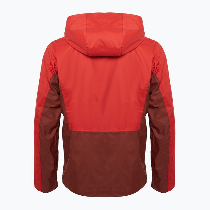 Pánská bunda do deště  Columbia Pouring Adventure III sail red/ spice 2