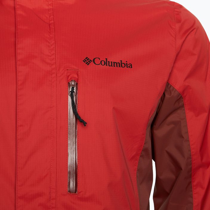 Pánská bunda do deště  Columbia Pouring Adventure III sail red/ spice 3