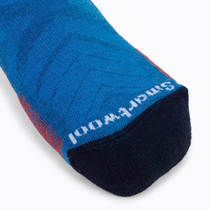 Trekingové ponožky Smartwool Hike Light Cushion Ankle modro-oranžové SW001611E18 4