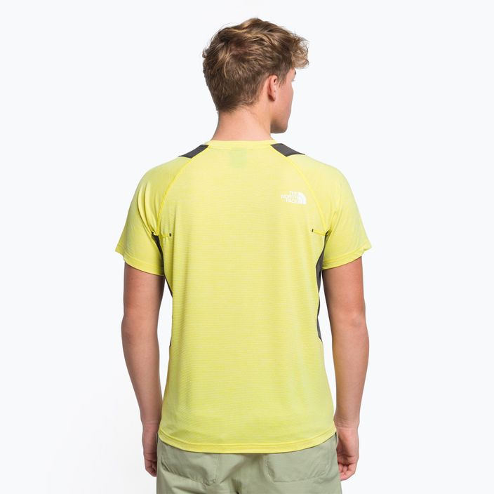 Pánské trekingové tričko The North Face AO Glacier žluté NF0A5IMI5S21 4