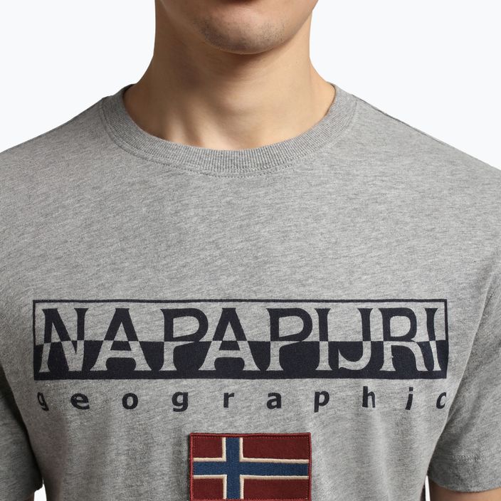 Pánské tričko Napapijri NP0A4GDQ gris 3
