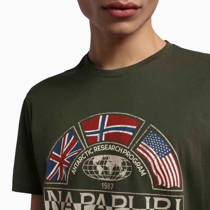 Pánské tričko Napapijri NP0A4G34 verde 3