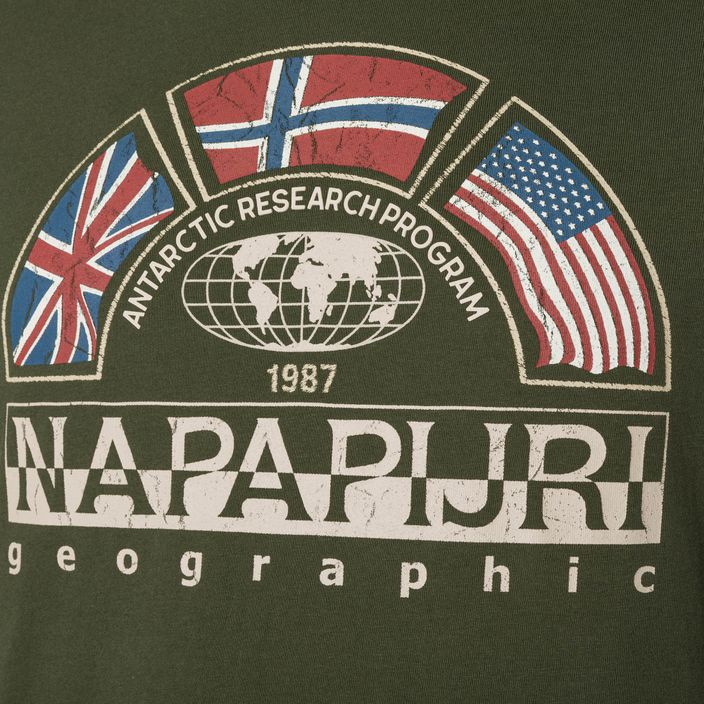 Pánské tričko Napapijri NP0A4G34 verde 7