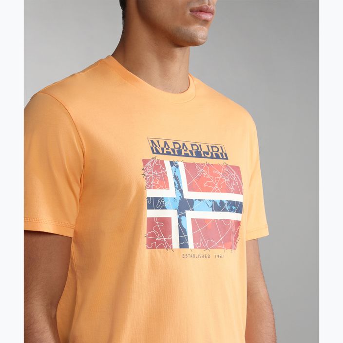 Pánské tričko Napapijri NP0A4H22 naranja 4