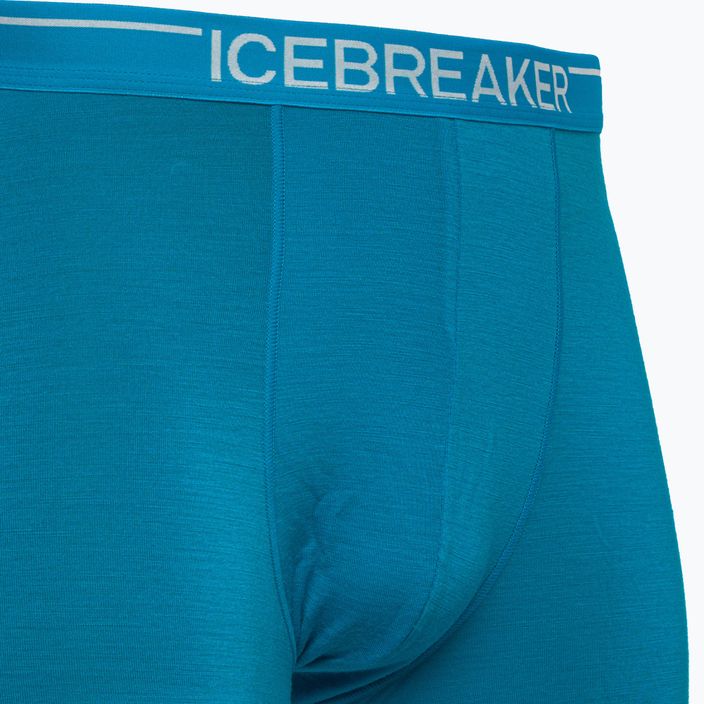 Pánské termální boxerky Icebreaker Anatomica Geo Blue 103029 3