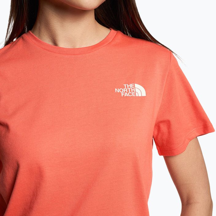 Dámské trekingové tričko The North Face Foundation Graphic orange NF0A55B2LV31 3