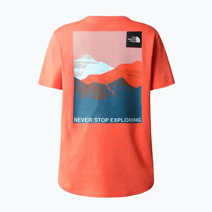 Dámské trekingové tričko The North Face Foundation Graphic orange NF0A55B2LV31 6
