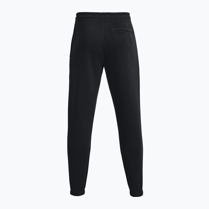 Pánské sportovní kalhoty  Under Armour Essential Fleece Joggers black/white 6
