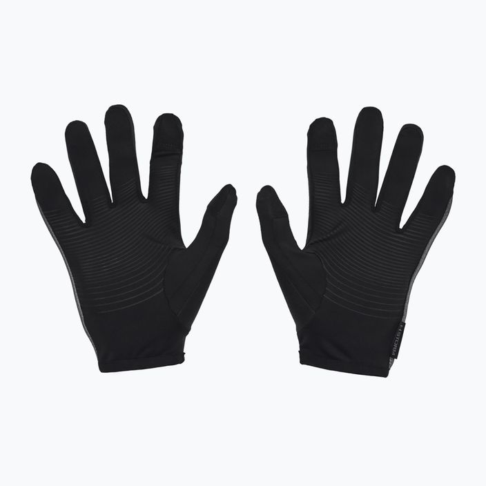 Pánské běžecké reflexní rukavice Under Armour Storm Run Liner black/black 7
