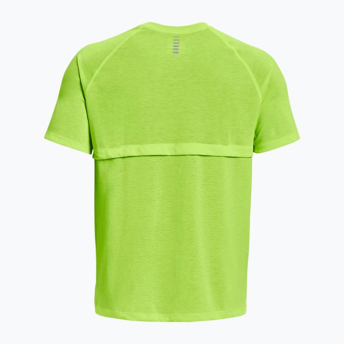 Under Armour Streaker pánské běžecké tričko limetkově zelené 1361469-369 2