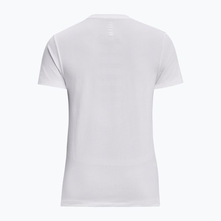 Under Armour Seamless Stride dámské běžecké tričko bílé 1375698 2